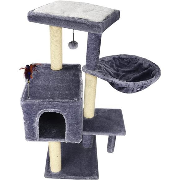 Cat Tree has Scratching Toy with a Ball Activity Centre Cat Tower Furniture - Picture 3 of 7